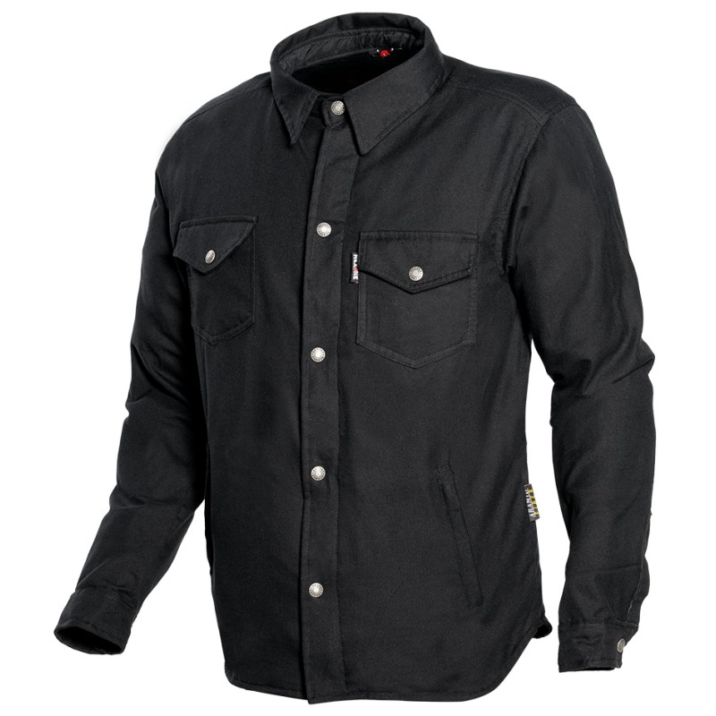 Chemise moto unie Kevlar