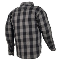 Chemise Moto Couleur Gris/Noir