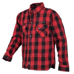 Chemise Moto Couleur Rouge/Noir